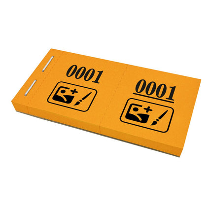 Garderobenummern eigenes Logo - 1000 Abrisse