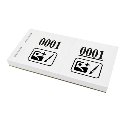 Garderobenummern eigenes Logo - 1000 Abrisse