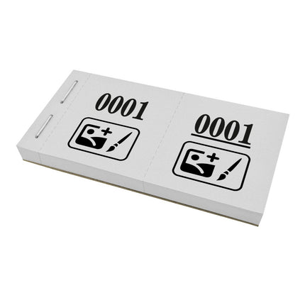 Garderobenummern eigenes Logo - 1000 Abrisse