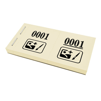 Garderobenummern eigenes Logo - 1000 Abrisse