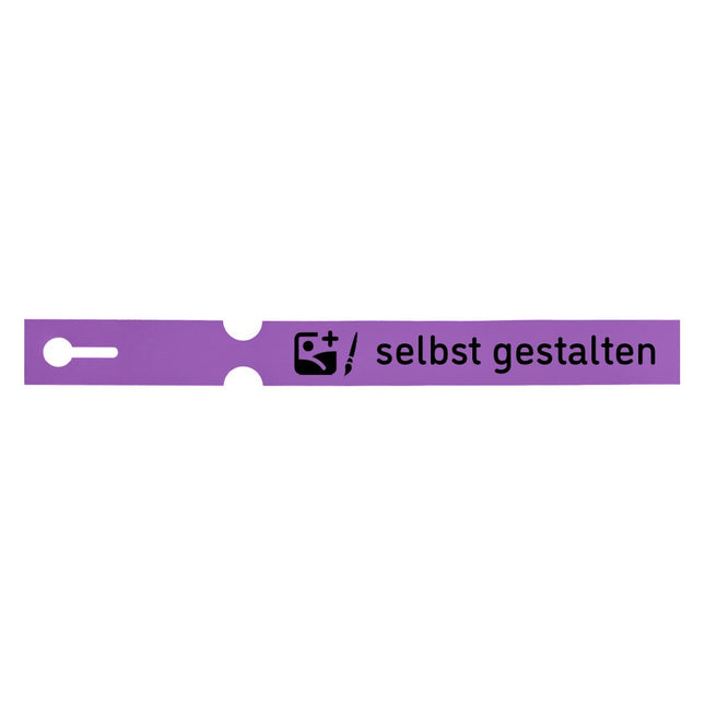 Schlaufenetikett selbst gestalten, 250x25 mm - 100 Stück