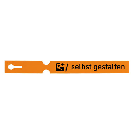 Schlaufenetikett selbst gestalten, 250x25 mm - 100 Stück