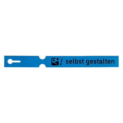 Schlaufenetikett selbst gestalten, 250x25 mm - 100 Stück