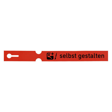 Schlaufenetikett selbst gestalten, 250x25 mm - 100 Stück