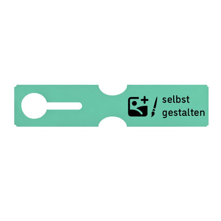 Schlaufenetikett selbst gestalten, 273,5x59 mm - 100 Stück