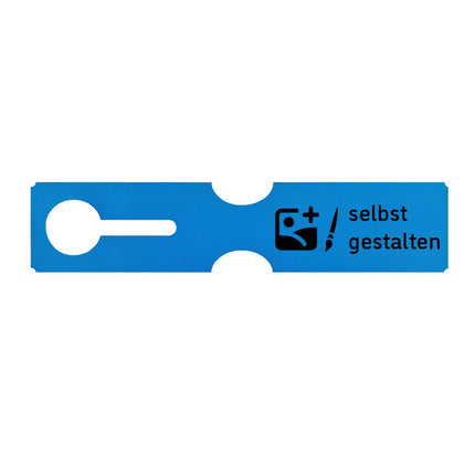Schlaufenetikett selbst gestalten, 273,5x59 mm - 100 Stück