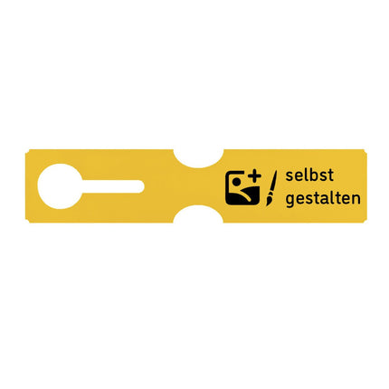 Schlaufenetikett selbst gestalten, 273,5x59 mm - 100 Stück