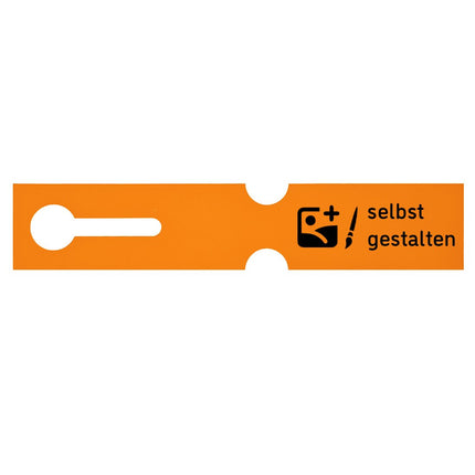 Schlaufenetikett selbst gestalten 260x50 mm - 100 Stück