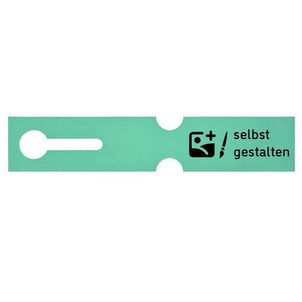 Schlaufenetikett selbst gestalten 260x50 mm - 100 Stück