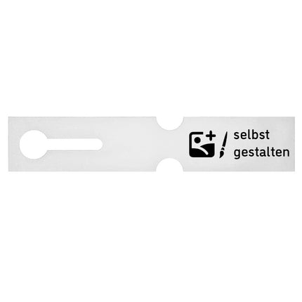 Schlaufenetikett selbst gestalten 260x50 mm - 100 Stück