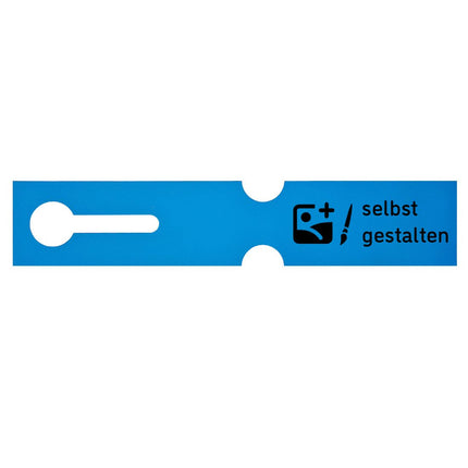 Schlaufenetikett selbst gestalten 260x50 mm - 100 Stück