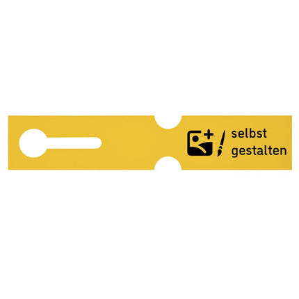 Schlaufenetikett selbst gestalten, 260x50 mm - 100 Stück