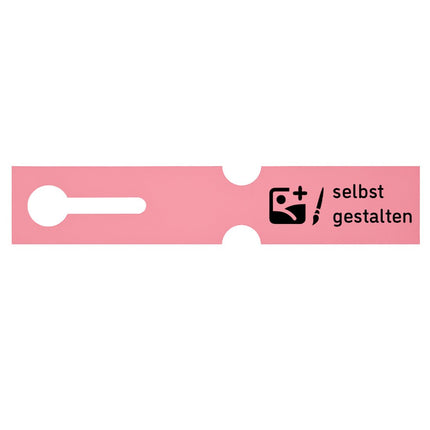 Schlaufenetikett selbst gestalten 260x50 mm - 100 Stück