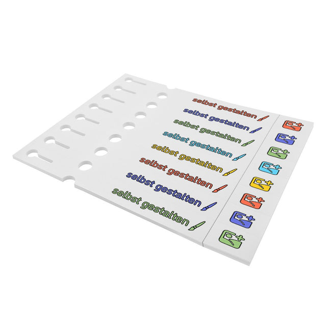 Schlaufenetiketten selbst gestalten mit Abreißstreifen 250x25 mm - 200 Stück