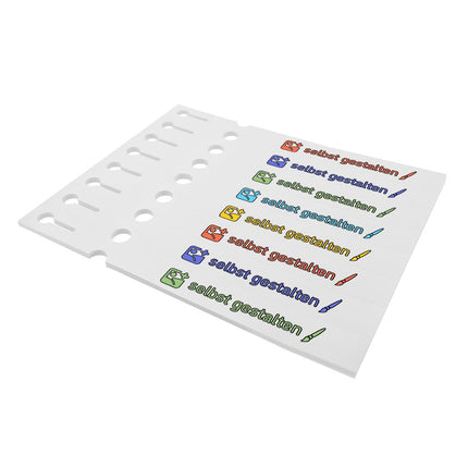 Schlaufenetiketten selbst gestalten 250x25 mm - 200 Stück