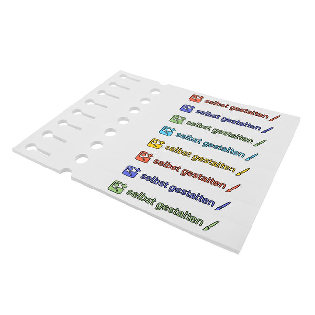 Schlaufenetiketten selbst gestalten 250x25 mm - 200 Stück