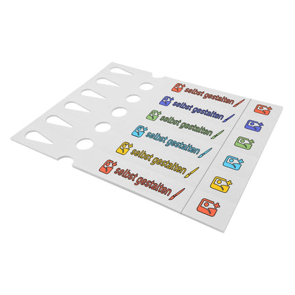 Schlaufenetiketten selbst gestalten mit Abreißstreifen 250x33 mm - 198 Stück