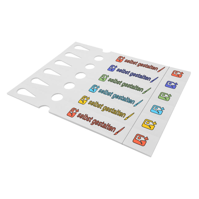 Schlaufenetiketten selbst gestalten mit Abreißstreifen 250x33 mm - 198 Stück