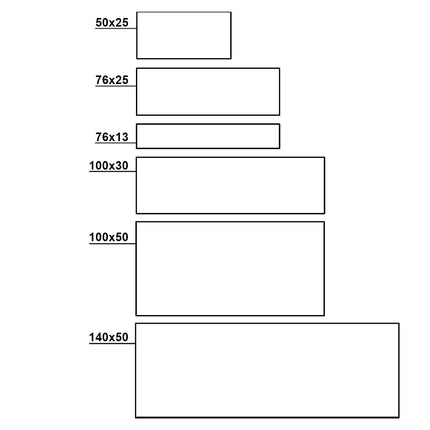 Etikettenhalter magnetisch 76x13 mm- pro Stück