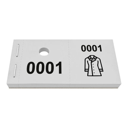 Garderobenummern Jacke - 1000 Abrisse