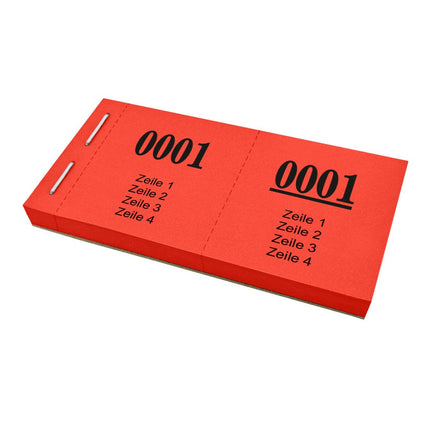 Losnummern eigener Text - 1000 Abrisse