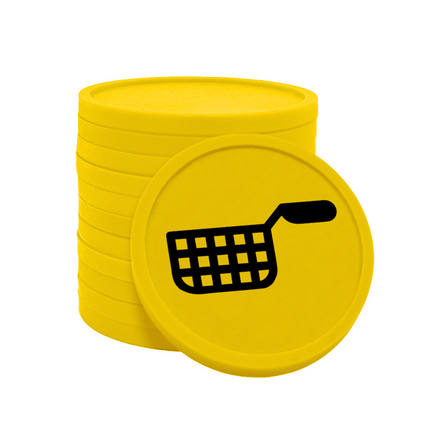 Wertmarken Chips Snack - 100 Stück