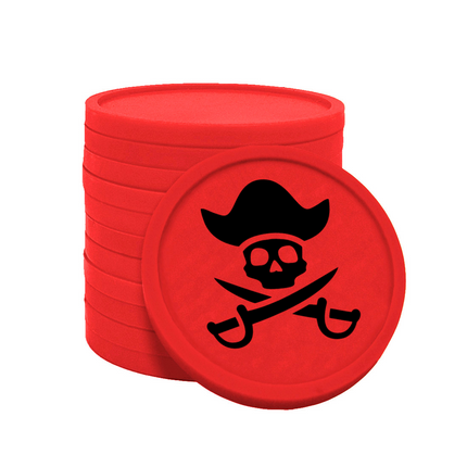 Wertmarken Chips Pirat - 100 Stück