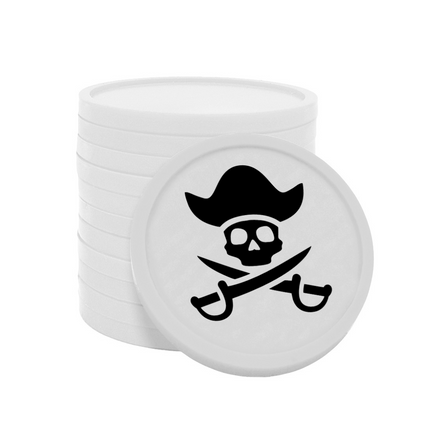 Wertmarken Chips Pirat - 100 Stück