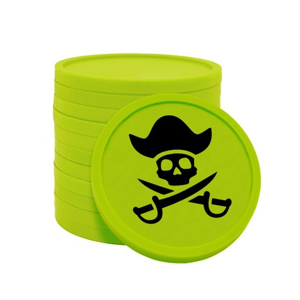 Wertmarken Chips Pirat - 100 Stück