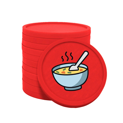 Wertmarken Chips Suppe - 100 Stück