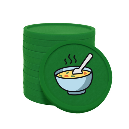 Wertmarken Chips Suppe - 100 Stück