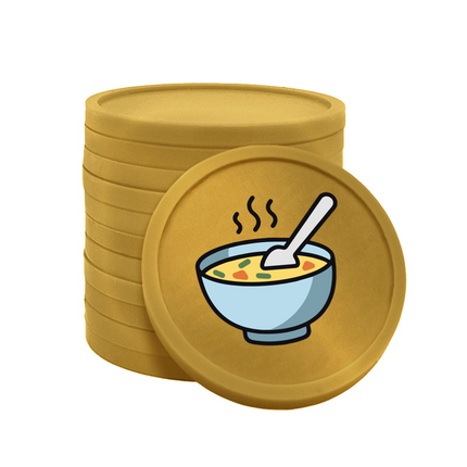 Wertmarken Chips Suppe - 100 Stück