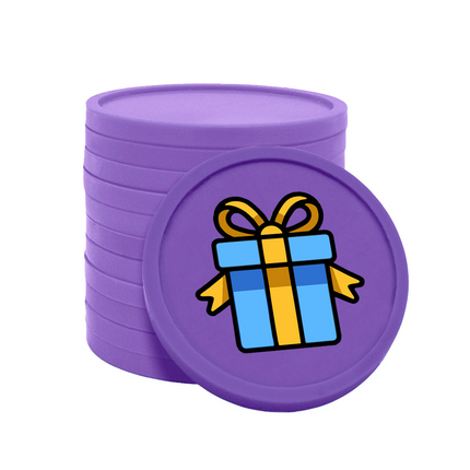 Wertmarken Chips Geschenk - 100 Stück