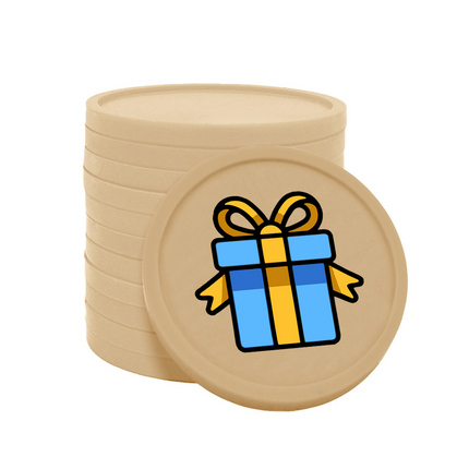 Wertmarken Chips Geschenk - 100 Stück