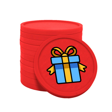 Wertmarken Chips Geschenk - 100 Stück