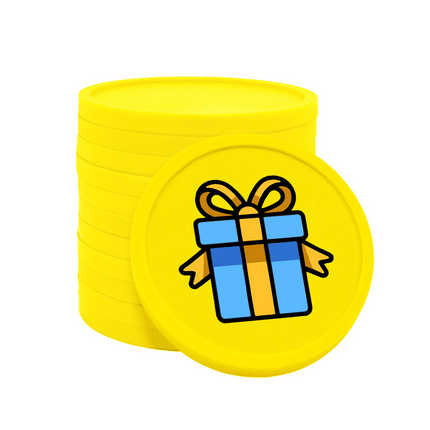 Wertmarken Chips Geschenk - 100 Stück