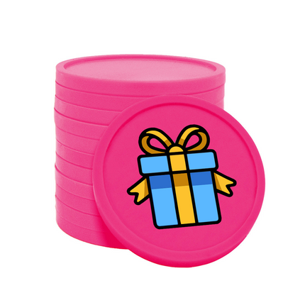 Wertmarken Chips Geschenk - 100 Stück