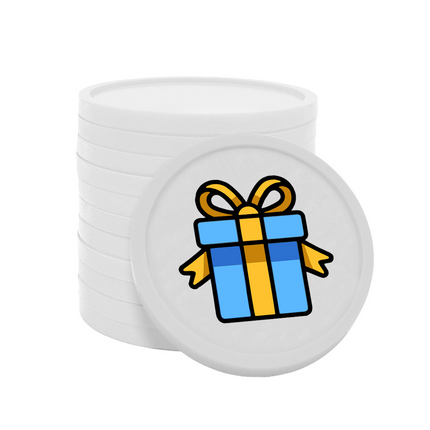 Wertmarken Chips Geschenk - 100 Stück