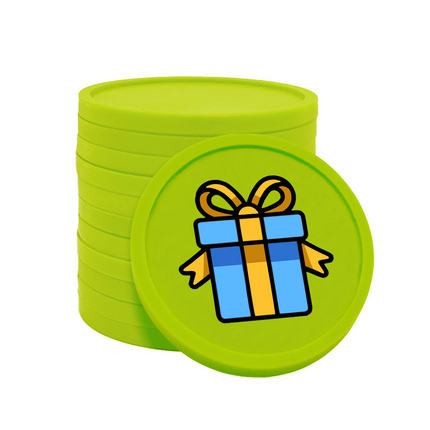 Wertmarken Chips Geschenk - 100 Stück