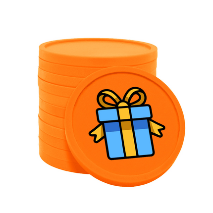 Wertmarken Chips Geschenk - 100 Stück