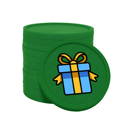 Wertmarken Chips Geschenk - 100 Stück