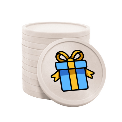 Wertmarken Chips Geschenk - 100 Stück