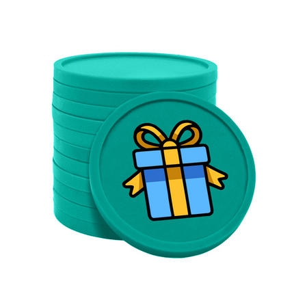 Wertmarken Chips Geschenk - 100 Stück