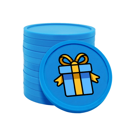 Wertmarken Chips Geschenk - 100 Stück