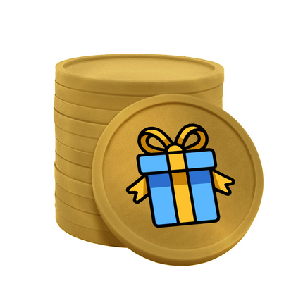 Wertmarken Chips Geschenk - 100 Stück