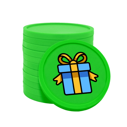 Wertmarken Chips Geschenk - 100 Stück