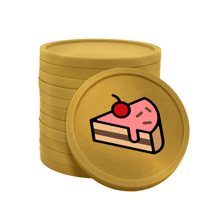 Wertmarken Chips Kuchen - 100 Stück