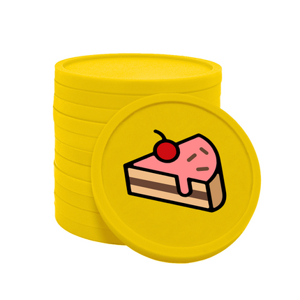 Wertmarken Chips Kuchen - 100 Stück