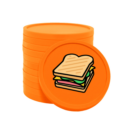 Wertmarken Chips Sandwich - 100 Stück