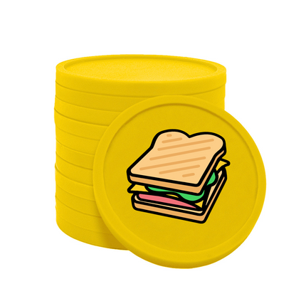 Wertmarken Chips Sandwich - 100 Stück